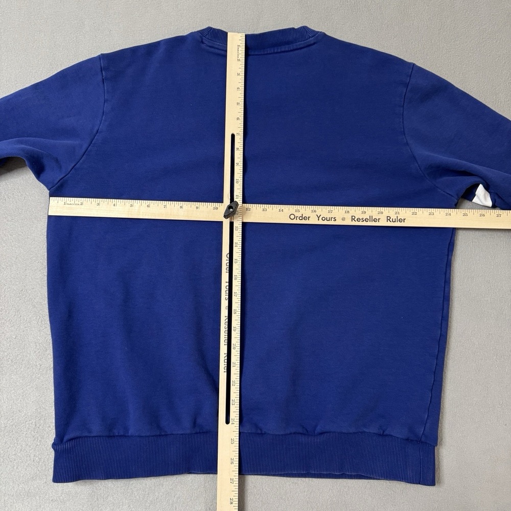 Hugo Boss Sweatshirt Mens XL Blue Logo Sleeve Stripe Sporty Casual Streetwear - Picture 6 of 9